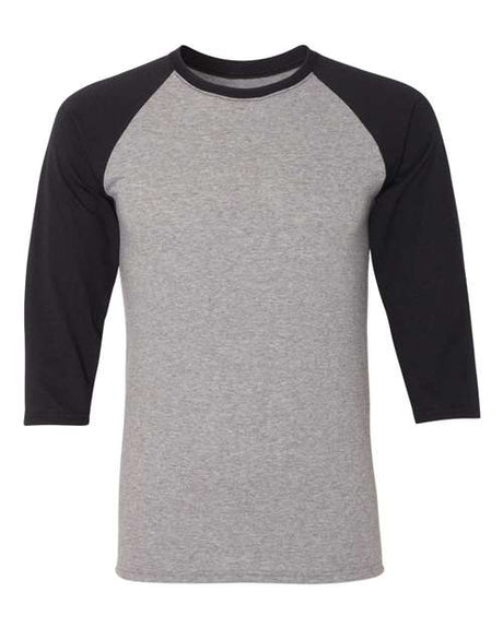 JERZEES Unisex Triblend Three-Quarter Raglan Baseball T-Shirt