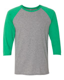 Unisex Triblend Three-Quarter Raglan Baseball T-Shirt