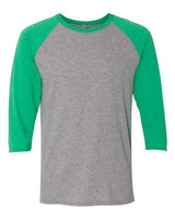 JERZEES Unisex Triblend Three-Quarter Raglan Baseball T-Shirt