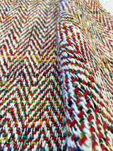 Waverly Handspun Multi Red Jacquard Upholstery Fabric - Multi Red, Woven, 54" Width (1 Yard)