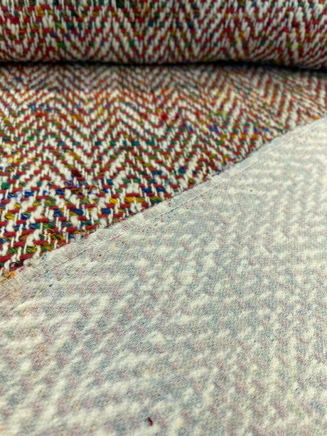 Waverly Handspun Multi Red Jacquard Upholstery Fabric - Multi Red, Woven, 54" Width (1 Yard)