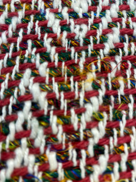 Waverly Handspun Multi Red Jacquard Upholstery Fabric - Multi Red, Woven, 54" Width (1 Yard)