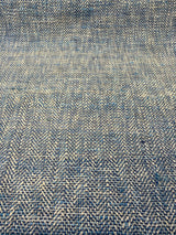 Waverly Handspun Blue Poolside Jacquard Upholstery Fabric - Blue, Off White, Beige, 54" Width (1 Yard)