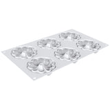 Silikomart KIT TARTE RING BLOOM 80, Ring & Mold Set, 6 Cavities