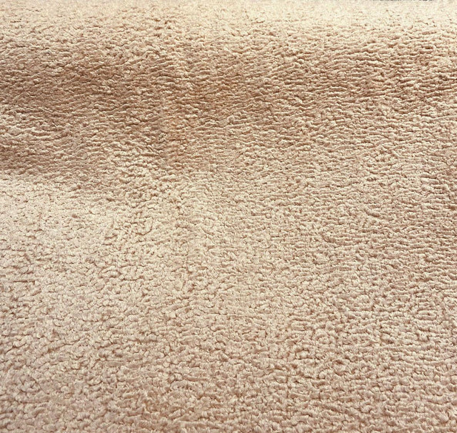 Italian Faux Sheepskin Fabric - Blush Pink, 60" Width (1 Yard)
