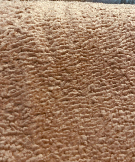 Italian Faux Sheepskin Fabric - Blush Pink, 60" Width (1 Yard)