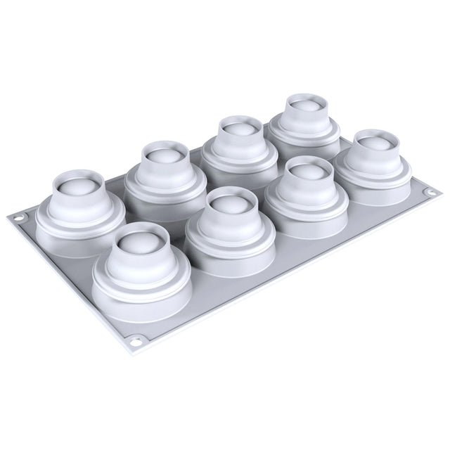 Silikomart DAISY 60 Silicone Baking & Freezing Mold, 2.0 oz., 8 Cavities