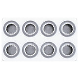 Silikomart KIKU 70 Silicone Baking & Freezing Mold, 2.4 oz., 8 Cavities