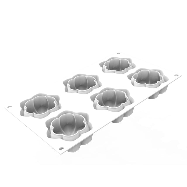 Silikomart HANA 87 Silicone Baking & Freezing Mold, 3.0 oz., 6 Cavities