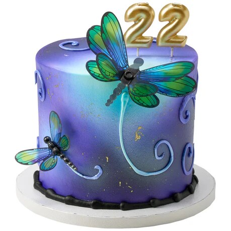 Dragonfly and Butterfly Polly Layon cake toppers - 4 Per Order