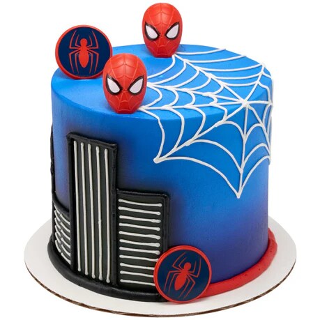 Marvel's Spider-Man Spider and Mask Cupcake Rings - set of 12