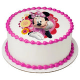 Minnie Dots & Daisies Edible Cake Image PhotoCake®