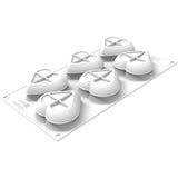 Silikomart HEARTIX 85 Silicone Baking & Freezing Mold, 2.9 oz., 6 Cavities