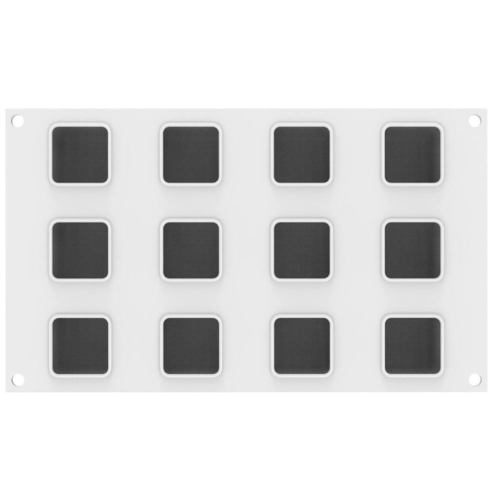Silikomart CUBO 85 Silicone Baking & Freezing Mold, 2.9 oz., 12 Cavities