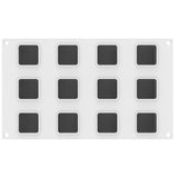 Silikomart CUBO 85 Silicone Baking & Freezing Mold, 2.9 oz., 12 Cavities