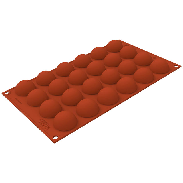 Silikomart SF535 Half Spheres Silicone Baking & Freezing Mold, 0.4 oz., 24 Cavities