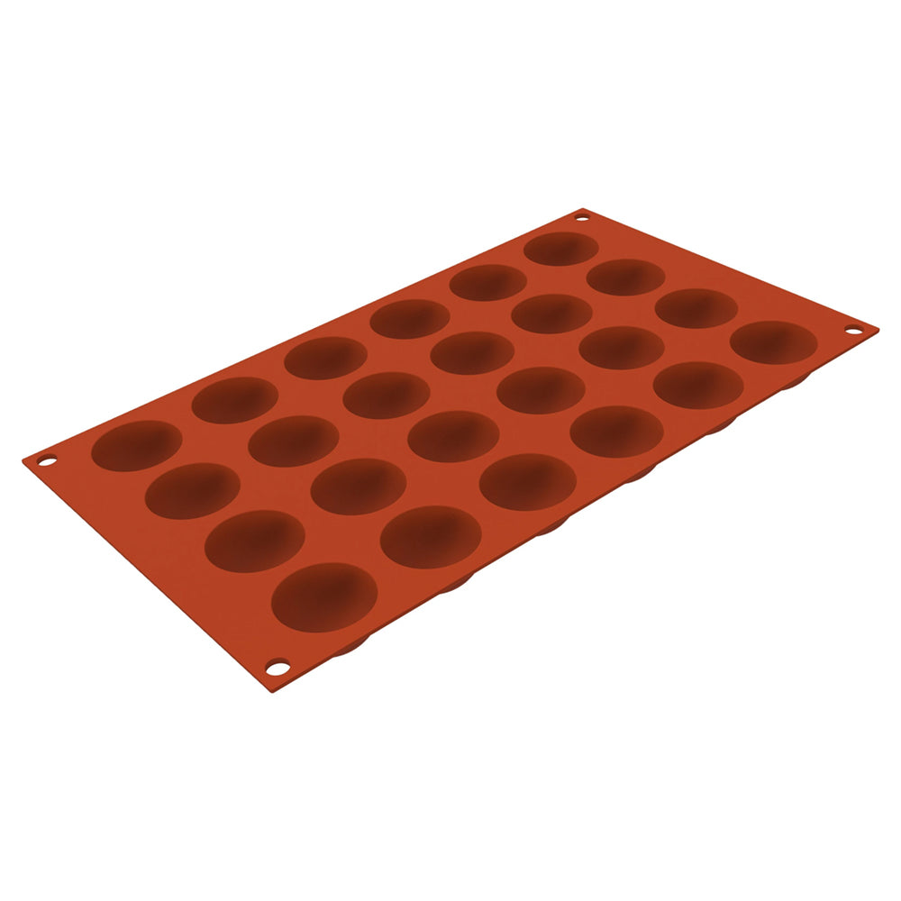 Silikomart SF535 Half Spheres Silicone Baking & Freezing Mold, 0.4 oz., 24 Cavities