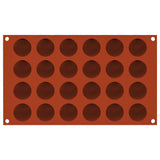 Silikomart SF535 Half Spheres Silicone Baking & Freezing Mold, 0.4 oz., 24 Cavities