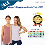 BELLA+CANVAS® Women's Flowy Scoop Muscle Tank - 8803