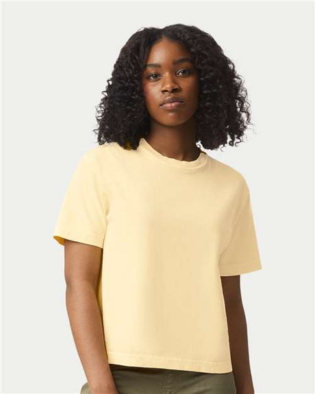 Comfort Colors® Ladies Crewneck Short Sleeve Heavyweight Cropped T Shirt - 3023CL