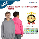 JERZEES® NuBlend Youth Long Sleeve Hooded Sweatshirt