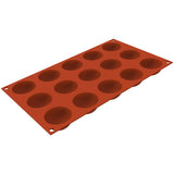 Silikomart SF545 Half Sphere Silicone Baking & Freezing Mold, 0.9 oz., 15 Cavities