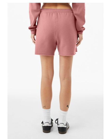 BELLA + CANVAS Women's Cutoff Fleece Shorts in Athletic Heather