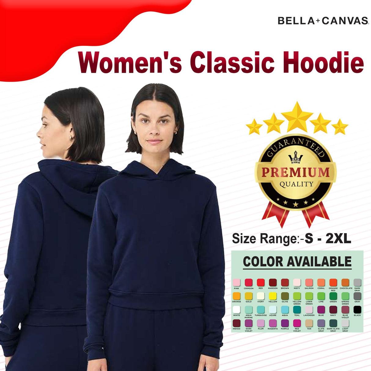 BELLA + CANVAS® Women's Classic Hoodie