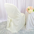 Premium Polyester Folding Chair Cover Ivory