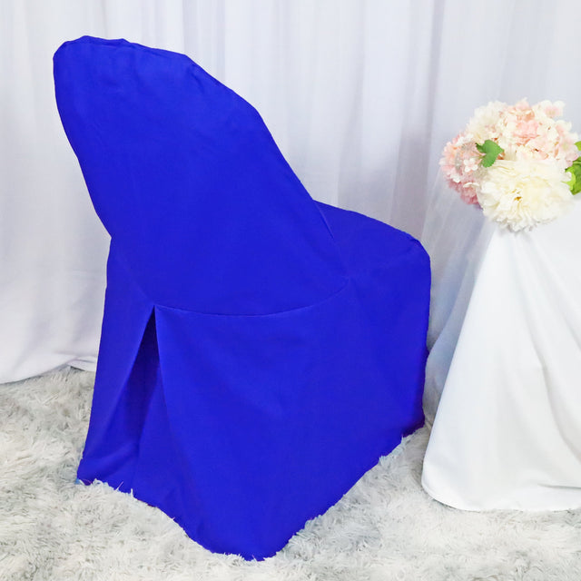 Polyester Folding Chair Cover Royal Blue
