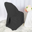 Premium Polyester Folding Chair Cover Black