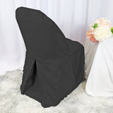 Premium Polyester Folding Chair Cover Black