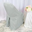 Polyester Folding Chair Cover Silver