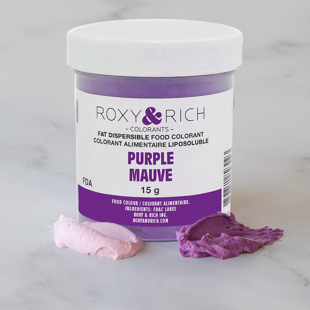 Roxy & Rich Fat Dispersible Purple Powder Food Color, 15 gr.