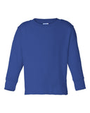 RADYAN® Toddler Cotton Jersey Crewneck Long Sleeve Tee