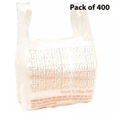 Small T Shirt Carry Out Bags 7 x 5 x 15 Inch Thank You Print