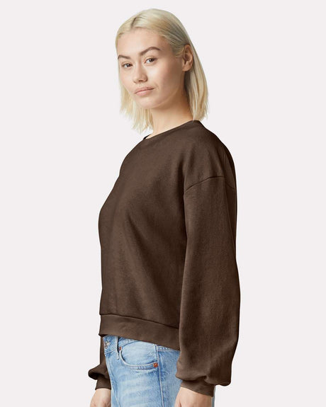 American Apparel® রিফ্লেক্স উইমেন'স ফ্লিস ক্রুনেক লং স্লিভ সোয়েটশার্ট