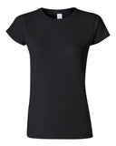 Camiseta Gildan Softstyle para mujer con cuello redondo y manga corta | Camiseta semi ajustada de algodón peinado