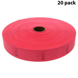 Single Roll Coupon Tickets Multi-colors