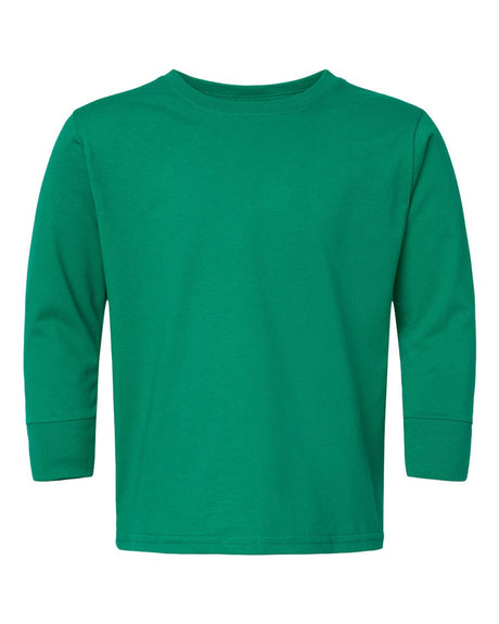 RADYAN® Toddler Fine Jersey Crewneck Long Sleeve Tee - 3302