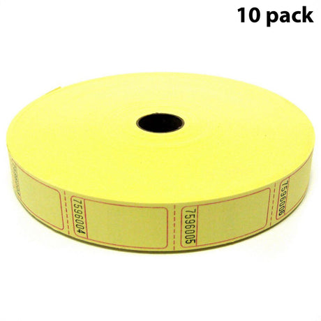 Single Roll Coupon Tickets Multi-colors