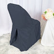 Polyester Folding Chair Cover Pewter/Charcoal