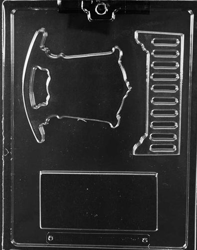 3D Cradle Chocolate Mold - Side A - LPB059A