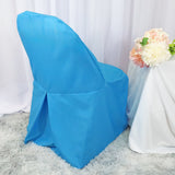 Premium Polyester Folding Chair Cover Turquoise