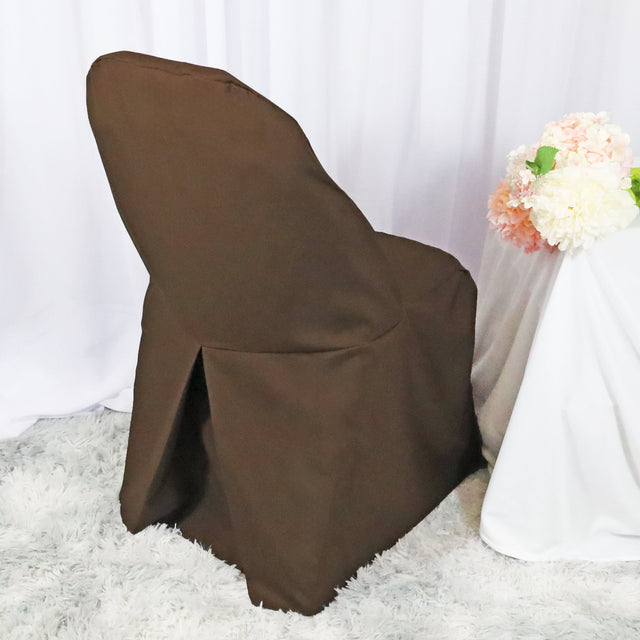 Polyester Folding Chair Cover Chocolate