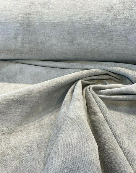 Dorell Catchet Polyester Upholstery Fabric - Silver Eclipse, 57" Width (1 Yard)