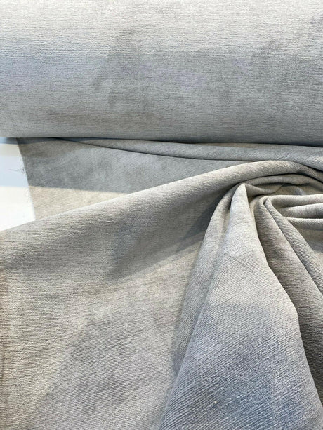 Dorell Catchet Polyester Upholstery Fabric - Silver Eclipse, 57" Width (1 Yard)