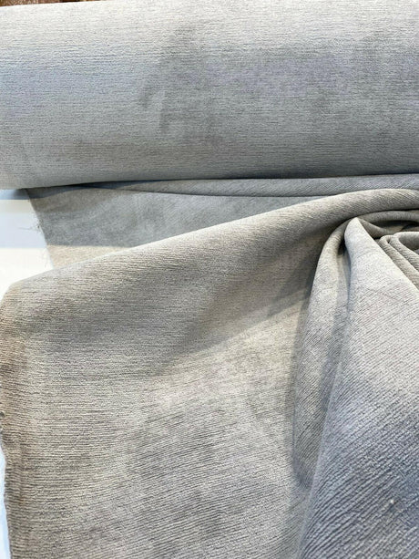 Dorell Catchet Polyester Upholstery Fabric - Silver Eclipse, 57" Width (1 Yard)