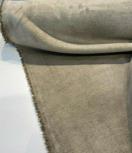 Dorell Catchet 100 Percent Polyester Upholstery Fabric - Mineral Taupe, Soft Hand, 57" Width (1 Yard)