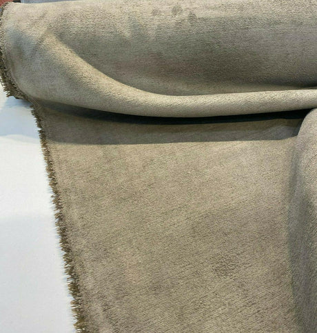 Dorell Catchet 100 Percent Polyester Upholstery Fabric - Mineral Taupe, Soft Hand, 57" Width (1 Yard)